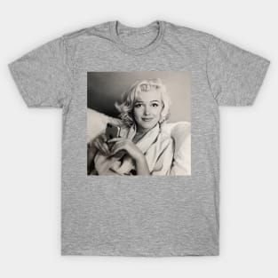 Reimagining the Past: Marilyn Monroe Holding an iPhone T-Shirt